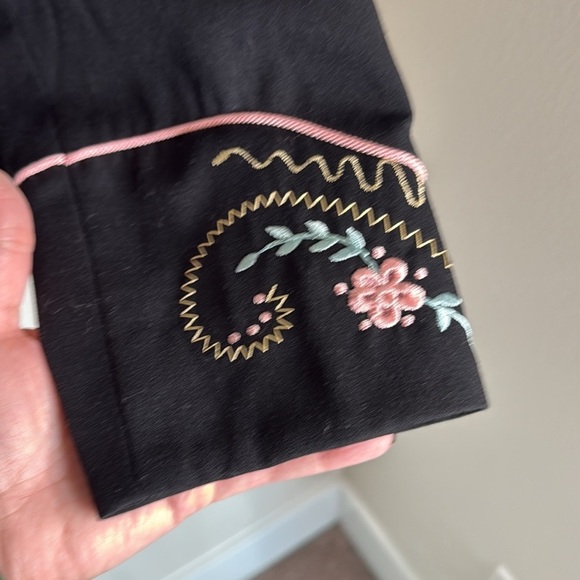 Vintage BMW Designs Floral Embroidered Cropped Western Wool Jacket XL Stagecoach - Picture 8 of 8